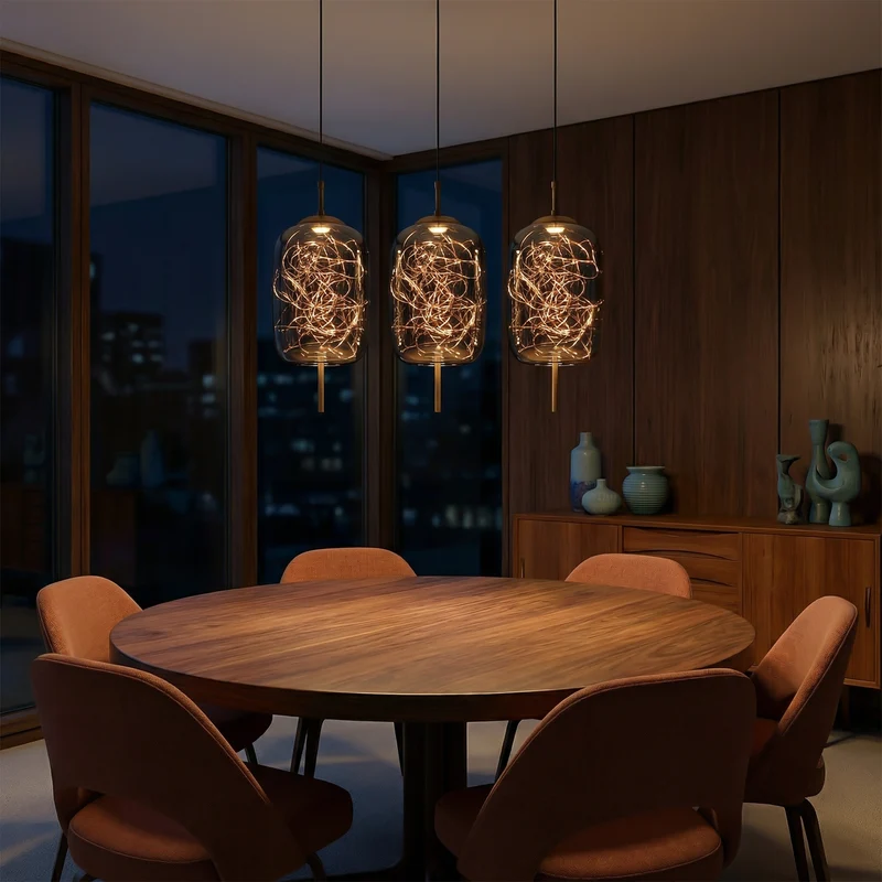 Design-Hängeleuchte Sternform Edle Materialien Feine Atmosphäre – Calista