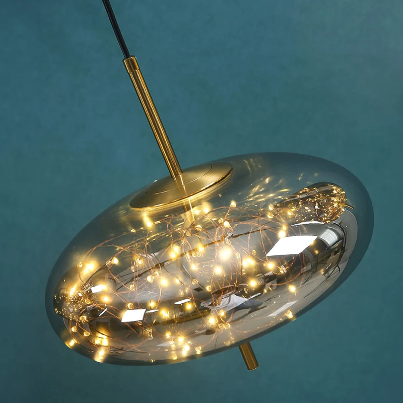 Design-Hängeleuchte Sternform Edle Materialien Feine Atmosphäre – Calista