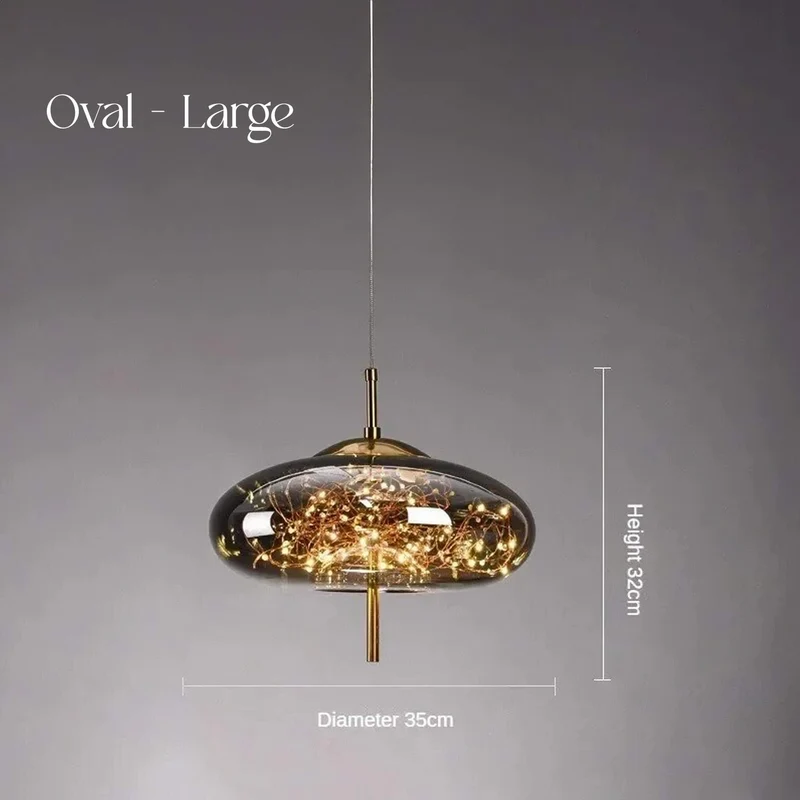Design-Hängeleuchte Sternform Edle Materialien Feine Atmosphäre – Calista