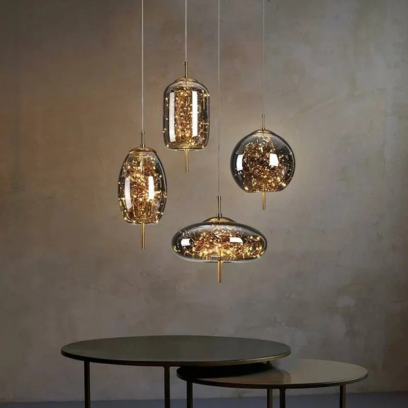 Design-Hängeleuchte Sternform Edle Materialien Feine Atmosphäre – Calista