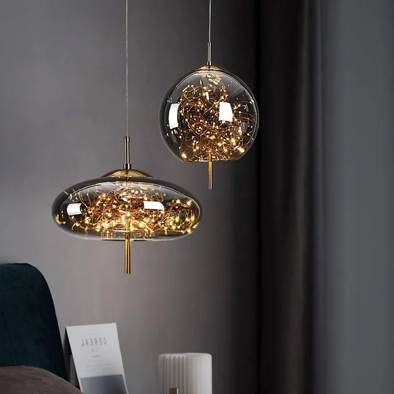 Design-Hängeleuchte Sternform Edle Materialien Feine Atmosphäre – Calista