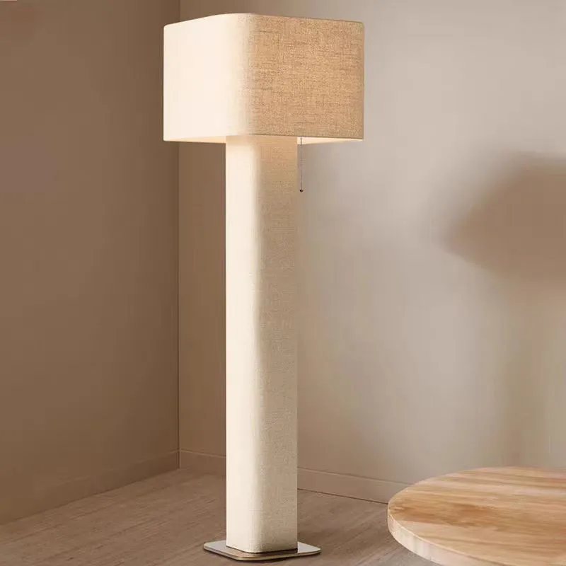 Stehlampe Stoff & Metall Wabi Sabi Stil Schlank – Hensley