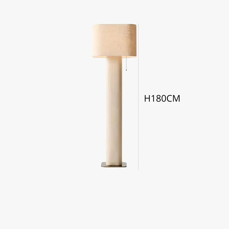 Stehlampe Stoff & Metall Wabi Sabi Stil Schlank – Hensley