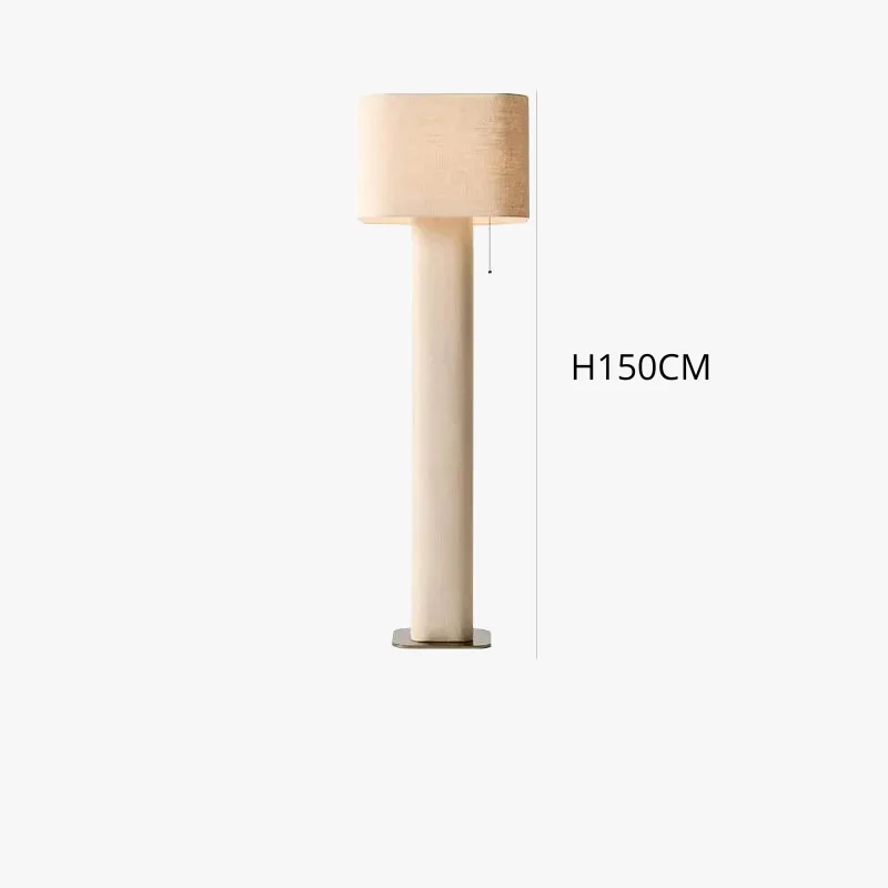 Stehlampe Stoff & Metall Wabi Sabi Stil Schlank – Hensley
