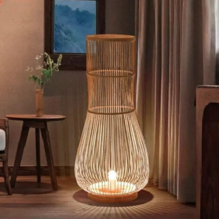 Umweltfreundliche Stehlampe Sanfte Boho-Atmosphäre – Célisca