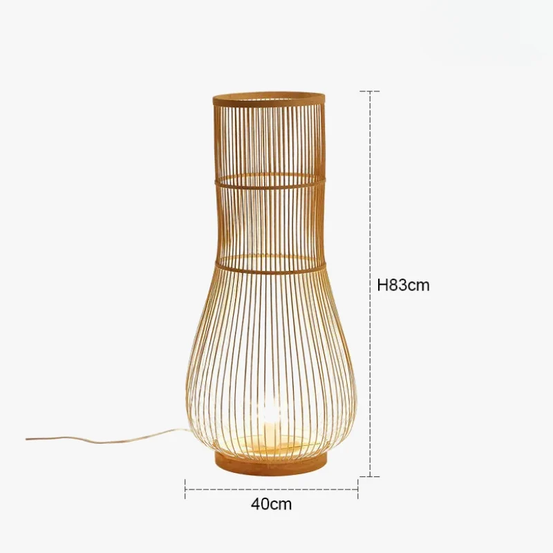 Umweltfreundliche Stehlampe Sanfte Boho-Atmosphäre – Célisca