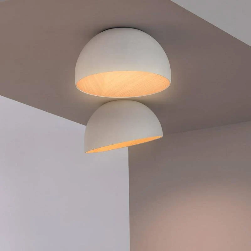 LED-Deckenleuchte Innen Holz-Metall Schalter 3 Modi – Neomara