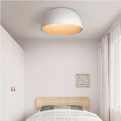 LED-Deckenleuchte Innen Holz-Metall Schalter 3 Modi – Neomara