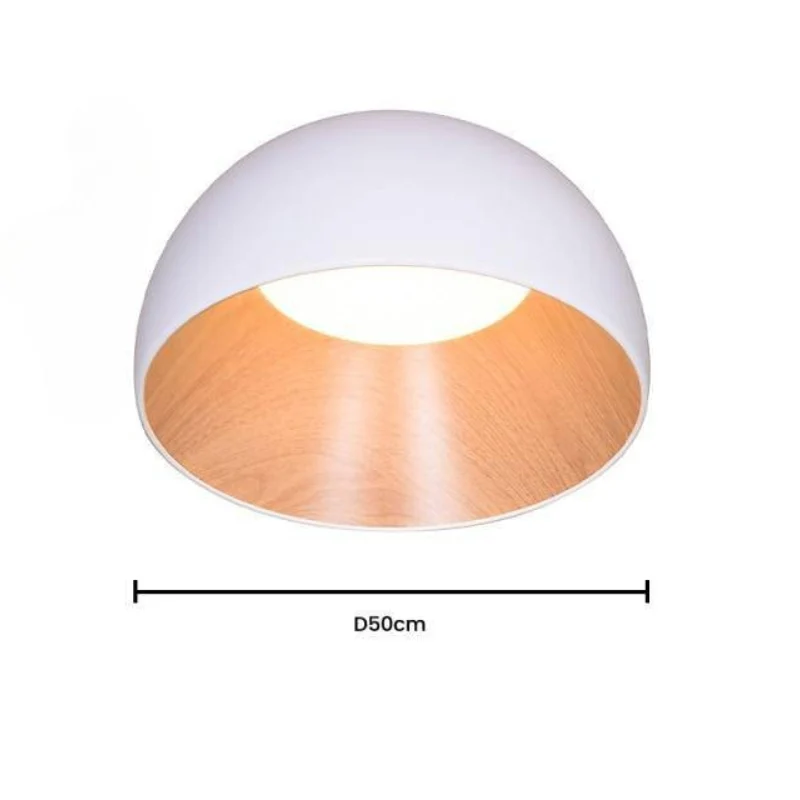 LED-Deckenleuchte Innen Holz-Metall Schalter 3 Modi – Neomara