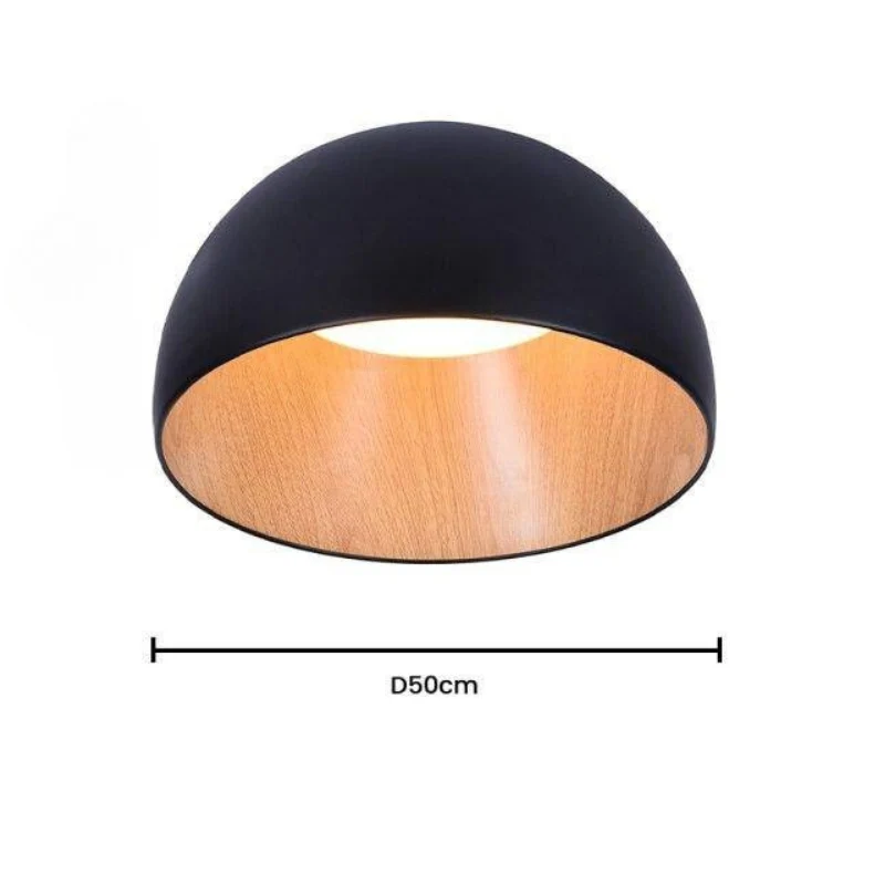 LED-Deckenleuchte Innen Holz-Metall Schalter 3 Modi – Neomara