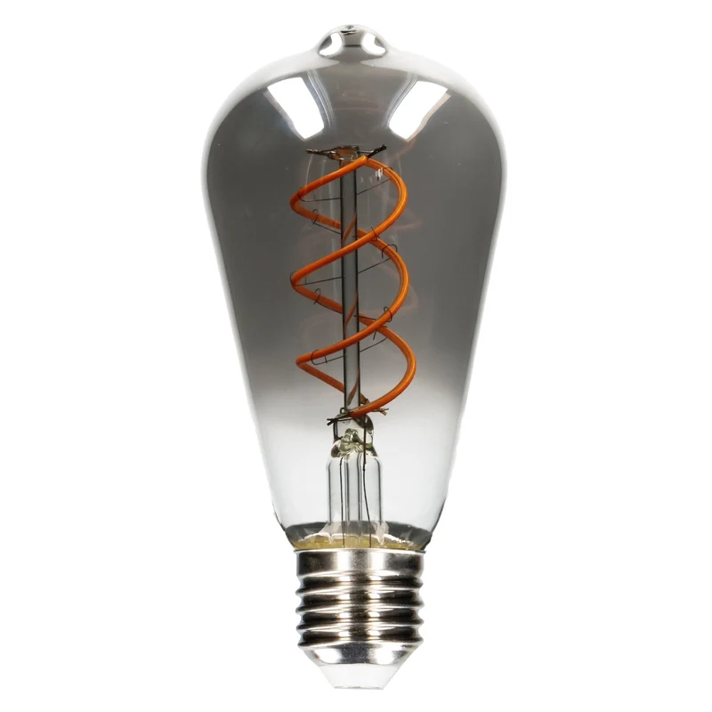 LED Edison E27 dimmbar 4,5W extra-warmweiß Smoke-Tönung ST64 - LED's Light