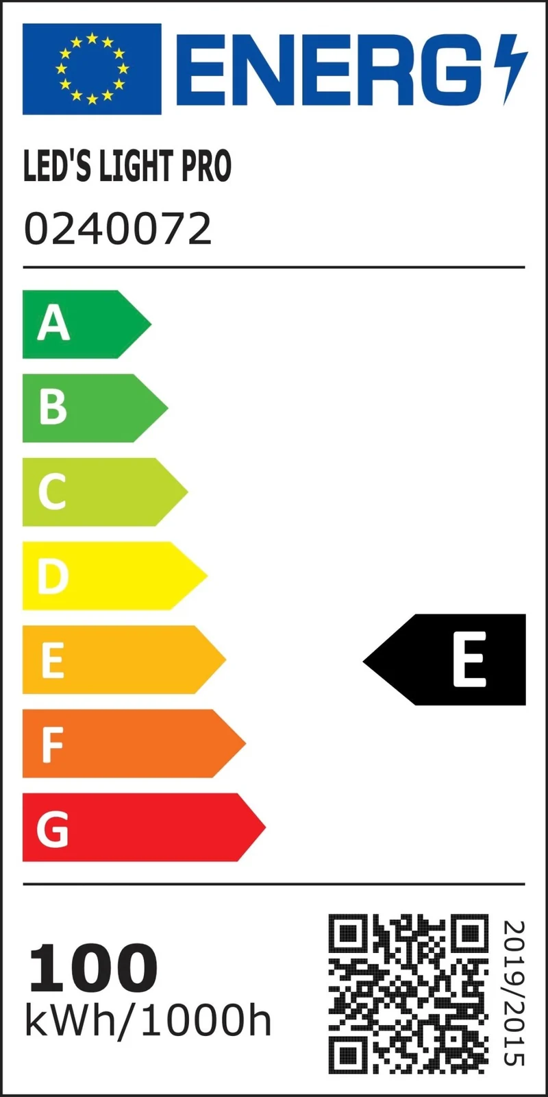 LED's Light Pro Hochleistungs-LED-Flutlicht 100 W – Wasserdicht (IP66) & Korrosionsbeständig (C4) – Schwarz
