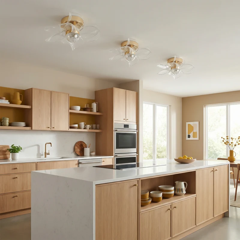 Moderne Nordische LED-Deckenleuchte Gold – Aliova