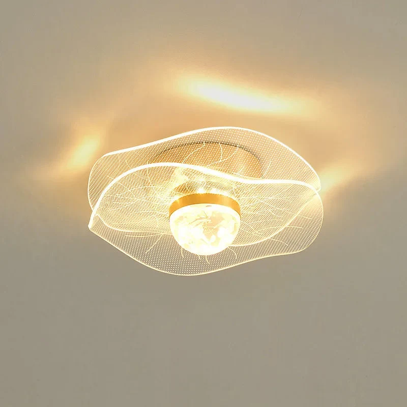 Moderne Nordische LED-Deckenleuchte Gold – Aliova
