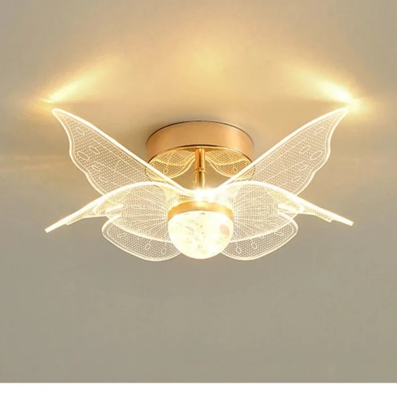 Moderne Nordische LED-Deckenleuchte Gold – Aliova
