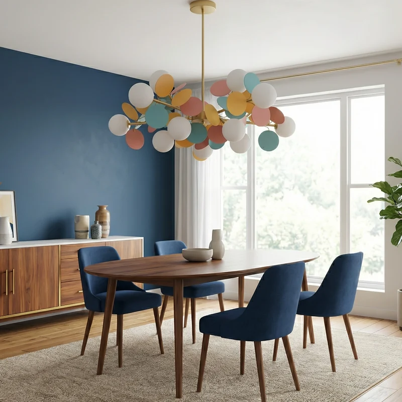 Künstlerische LED-Hängelampe Fröhliche Stimmung – Auréna