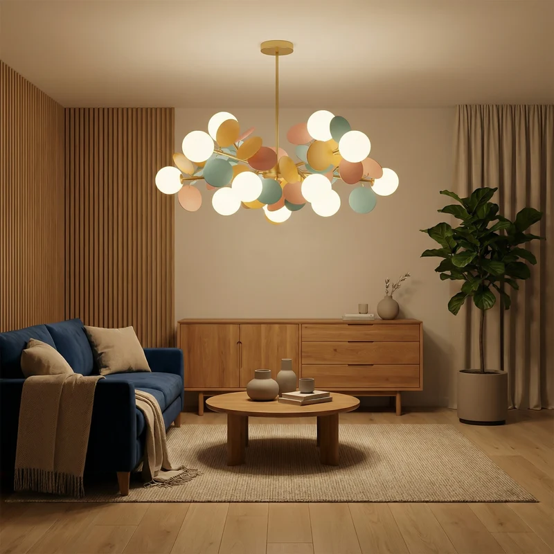 Künstlerische LED-Hängelampe Fröhliche Stimmung – Auréna