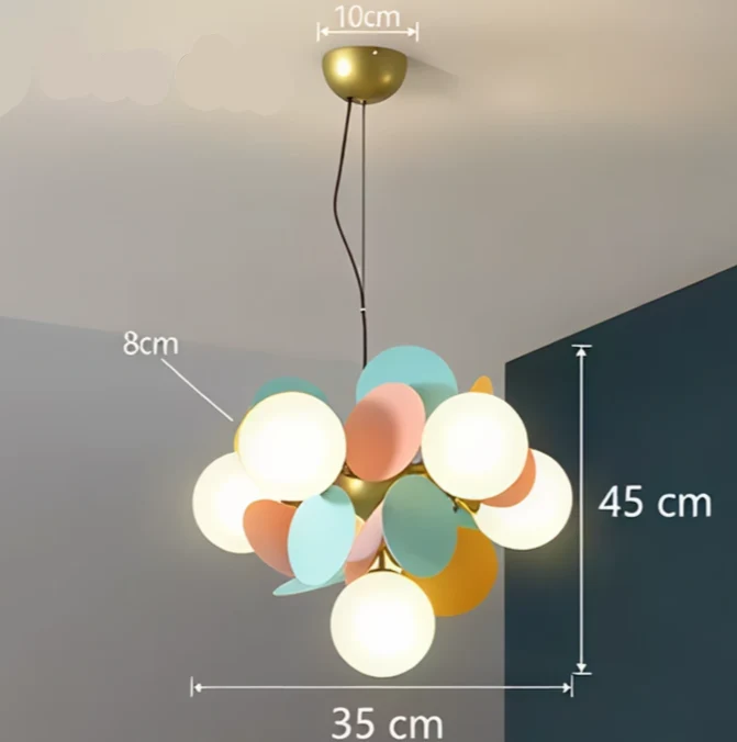 Künstlerische LED-Hängelampe Fröhliche Stimmung – Auréna