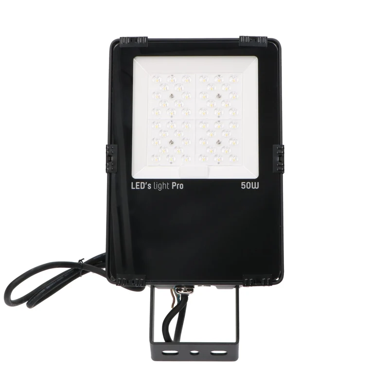LED's Light Pro Hochleistungs-LED-Flutlicht 50W – Wasserdicht (IP66) & Korrosionsbeständig (C4) – Schwarz