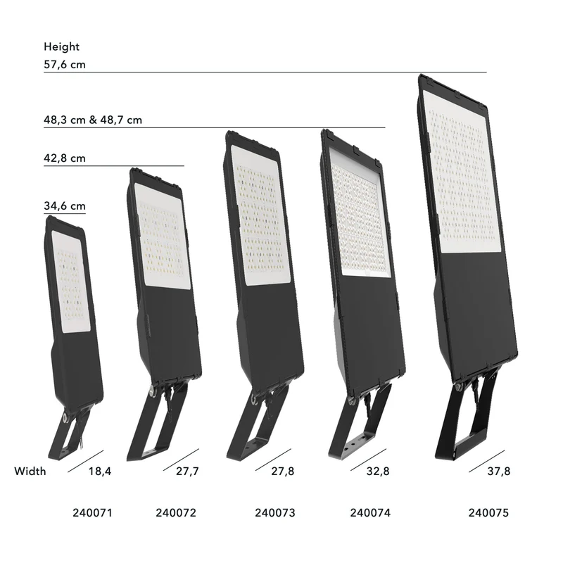 LED's Light Pro Hochleistungs-LED-Flutlicht 50W – Wasserdicht (IP66) & Korrosionsbeständig (C4) – Schwarz