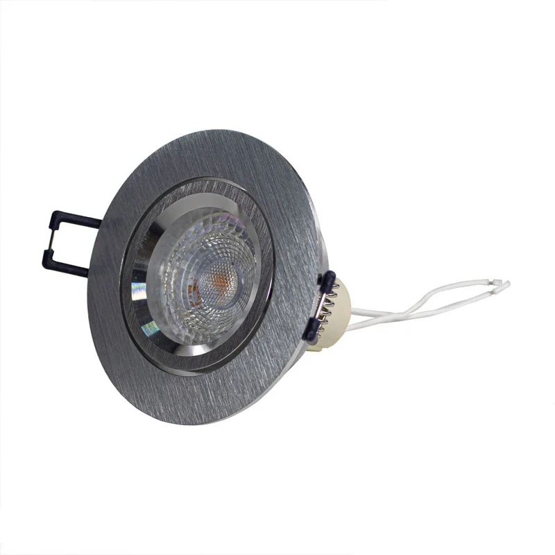 Spotbefestigung Ø70mm | Silber | Neigbar | Single | Rund | GU10