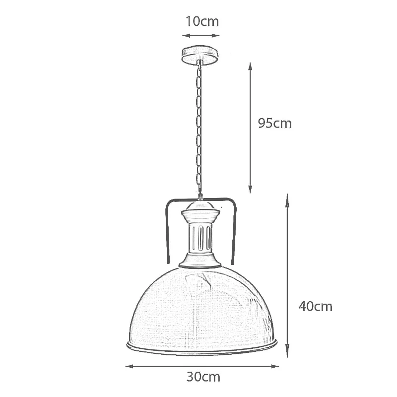 LEDSONE Pendelleuchte Skandinavische Hängelampe E27 ~3271
