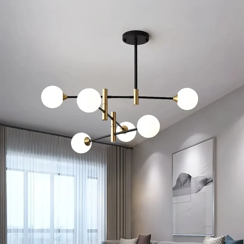 Moderner Sputnik-Kronleuchter fürs Esszimmer