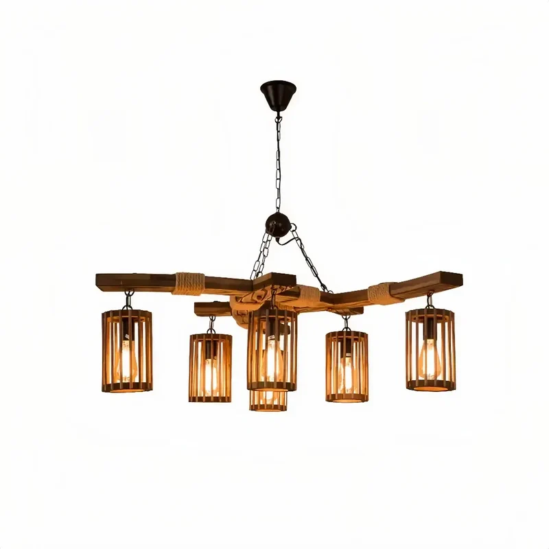 Kronleuchter Landhausstil aus Holz für Esszimmer