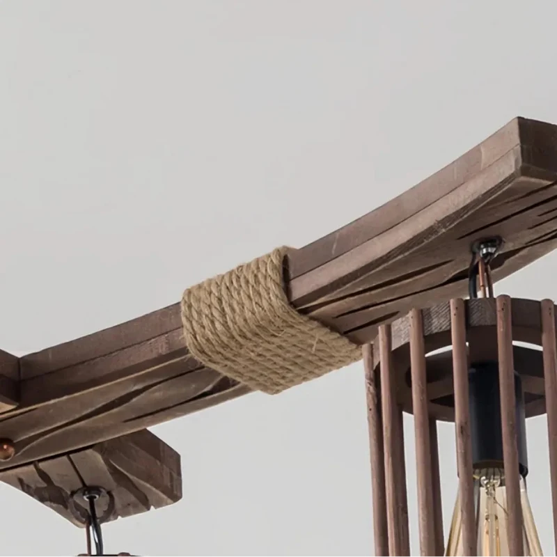 Kronleuchter Landhausstil aus Holz für Esszimmer