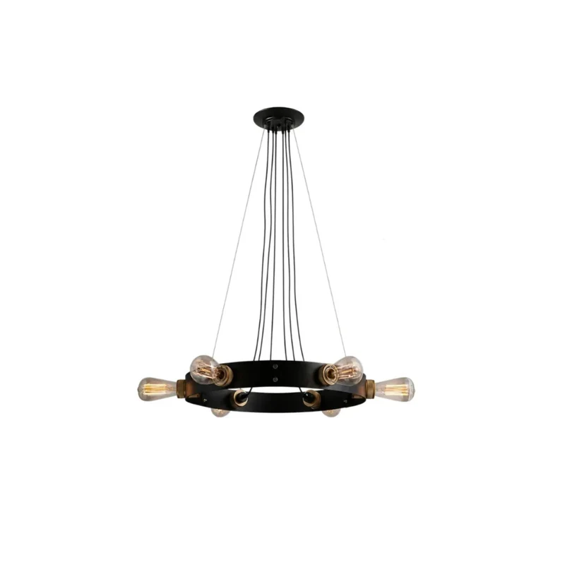 Industrielle Kronleuchter aus Metall im Ringdesign für das Esszimmer