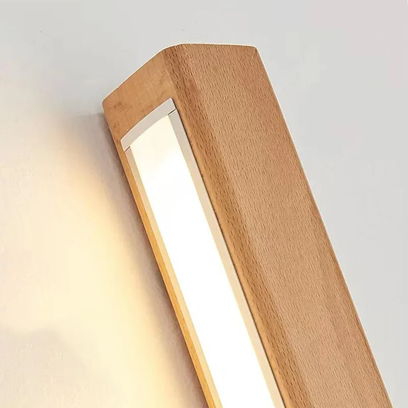 Wall Mounted Lamp LED Light Bar Linear Wood
