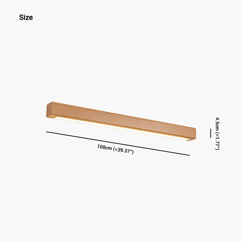 Wall Mounted Lamp LED Light Bar Linear Wood