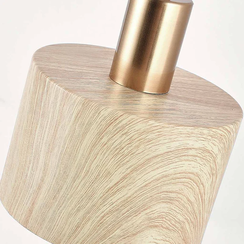 Wall Sconce Light Minimalist Iron Brass, Wood Effect