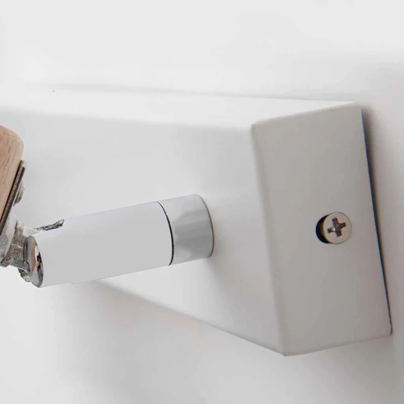 Wall Sconce Lighting Nordic White, Wood and Glass