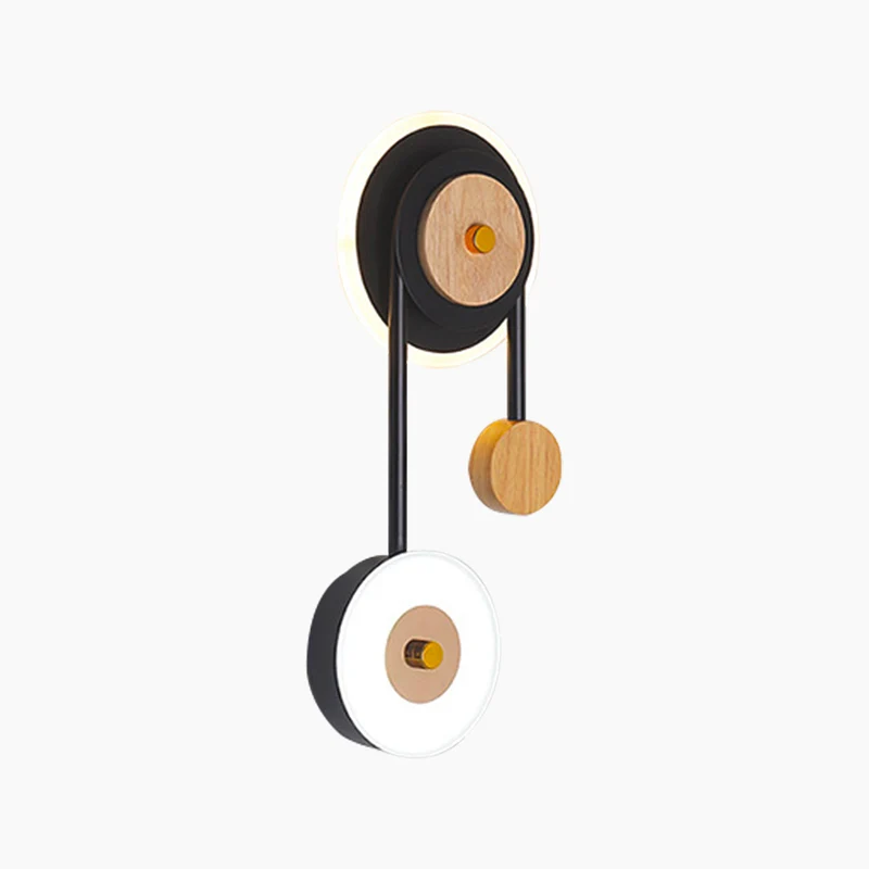 Wall Lamp Lighting Modern Unique for Bedroom, Wood & Acrylic
