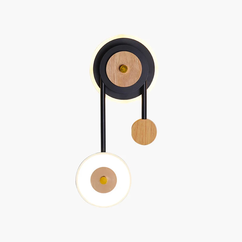 Wall Lamp Lighting Modern Unique for Bedroom, Wood & Acrylic