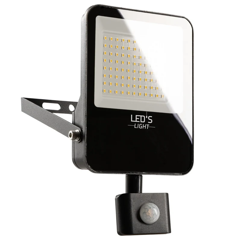 LED's Licht Flutlicht mit Bewegungsmelder 6000 - Wasserdicht & Neigbar - 50W