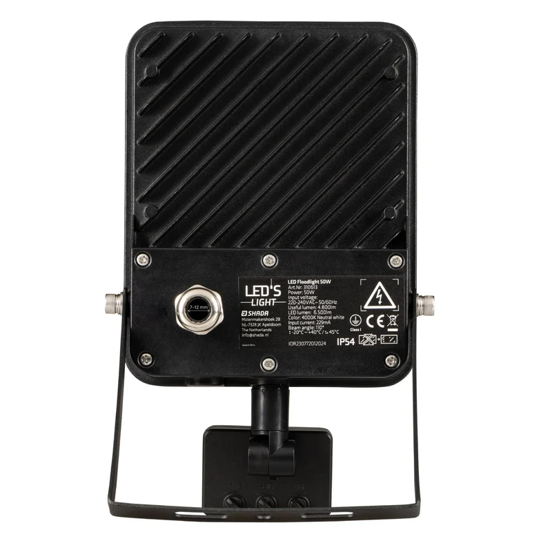 LED's Licht Flutlicht mit Bewegungsmelder 6000 - Wasserdicht & Neigbar - 50W