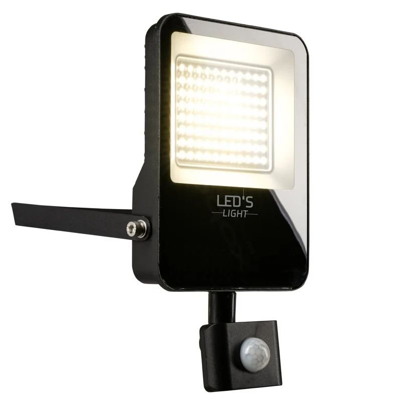 LED's Licht Flutlicht mit Bewegungsmelder 6000 - Wasserdicht & Neigbar - 50W