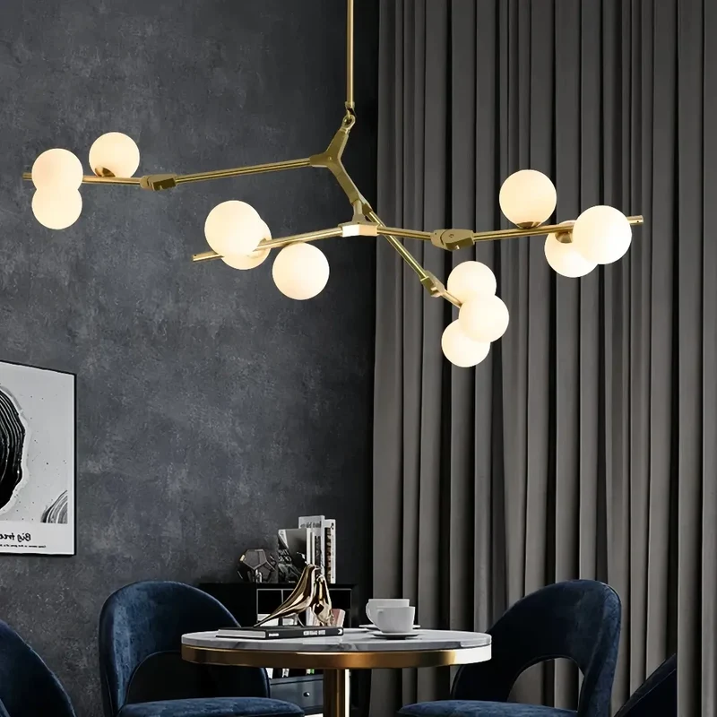 Moderne Kronleuchter Äste für Wohnzimmer mit Gelenkarmen