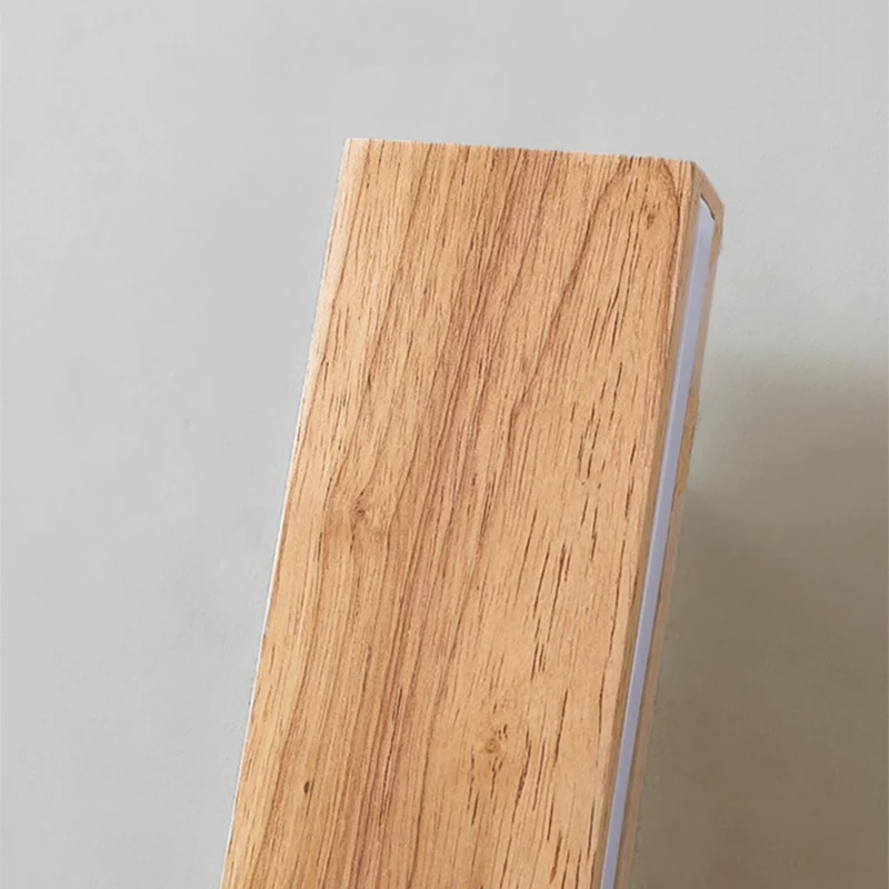 Wall Sconce Lamp Japandi Minimalist Rectangle, Wood