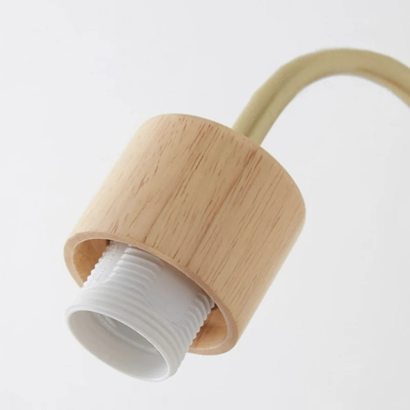 Wall Sconce Modern for Bedroom & Hallway, Wood & Iron
