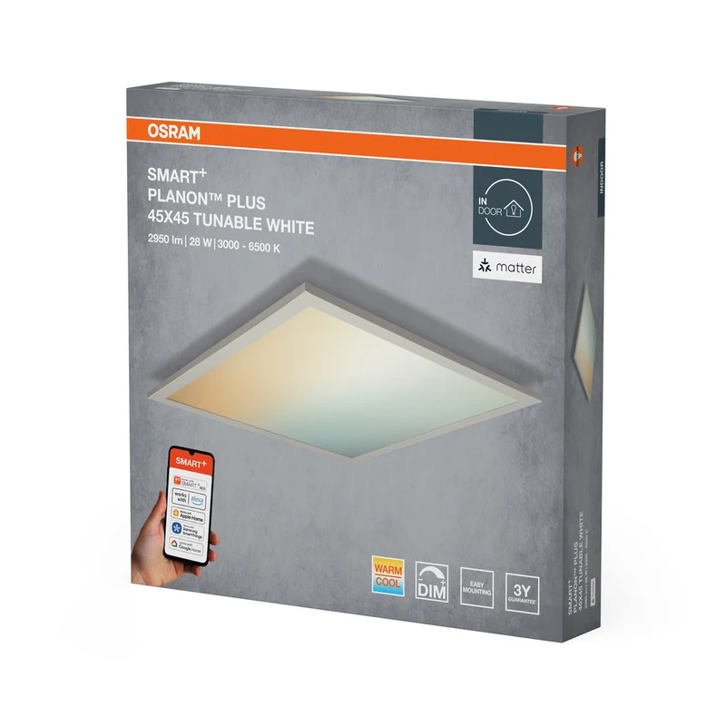 OSRAM Matter SMART+ PLANON PLUS LED Panel Tunable Weiß 450X450