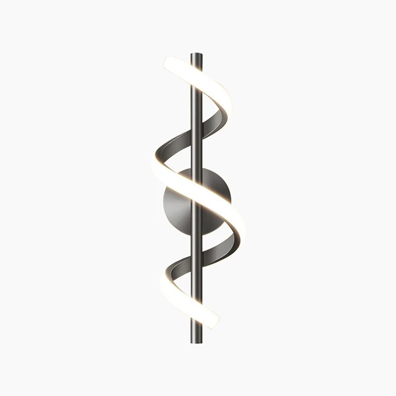 Wall Lamp Lighting Unique Wavy Linear, Aluminum
