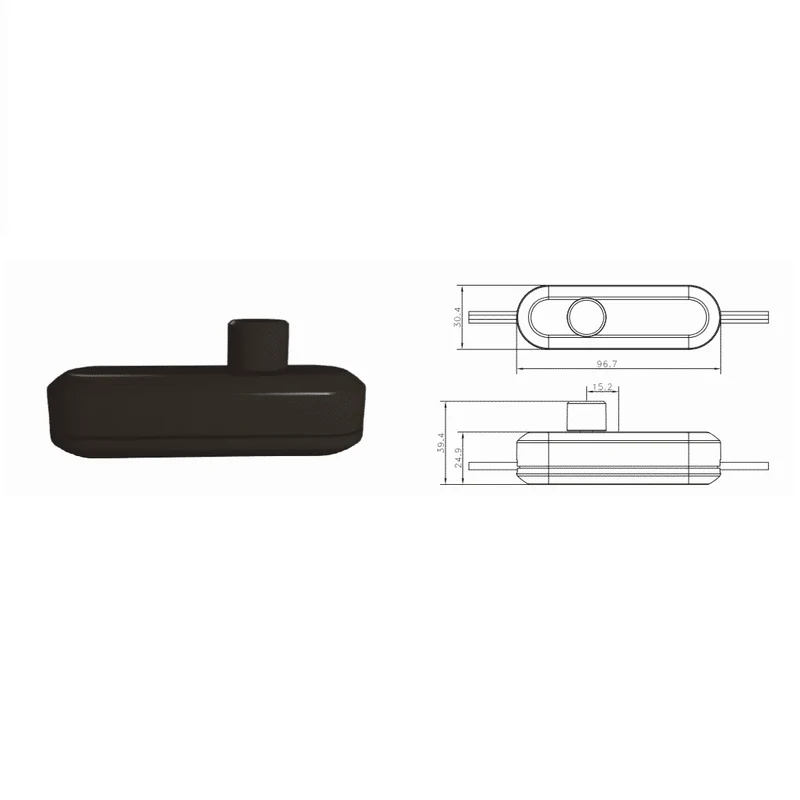 LED-Schnurdimmer 0-50 W – SCHWARZ