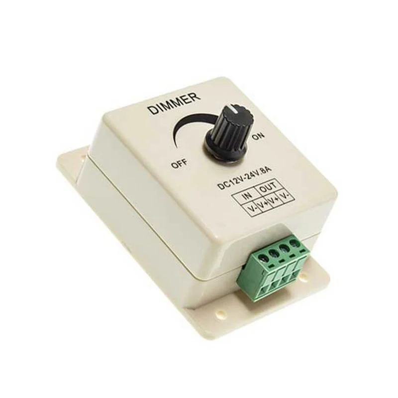 LED-Streifen-Dimmer 12-24V | Bau | 8 Ampere | 96W