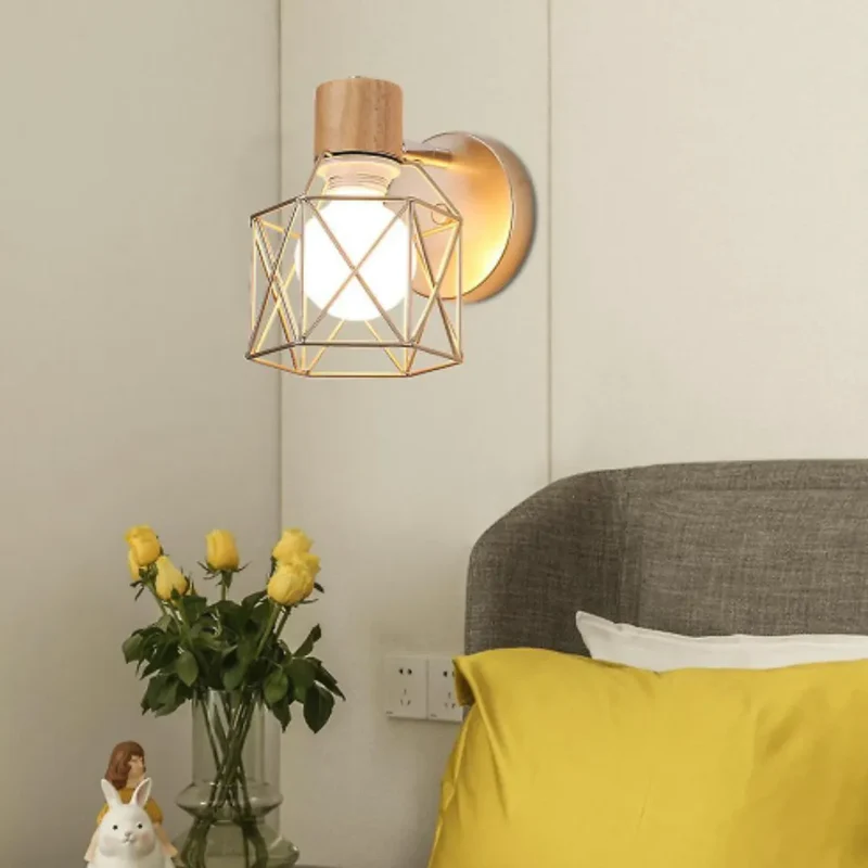 Moderne dimmbare LED-Wandleuchte aus Metall für Schlafzimmer