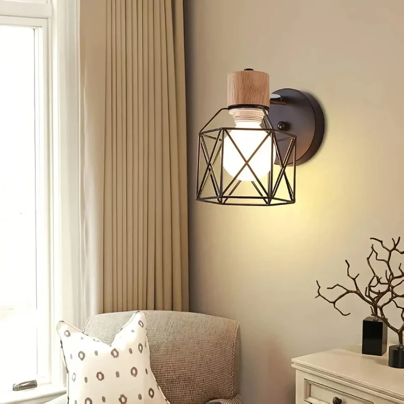 Moderne dimmbare LED-Wandleuchte aus Metall für Schlafzimmer