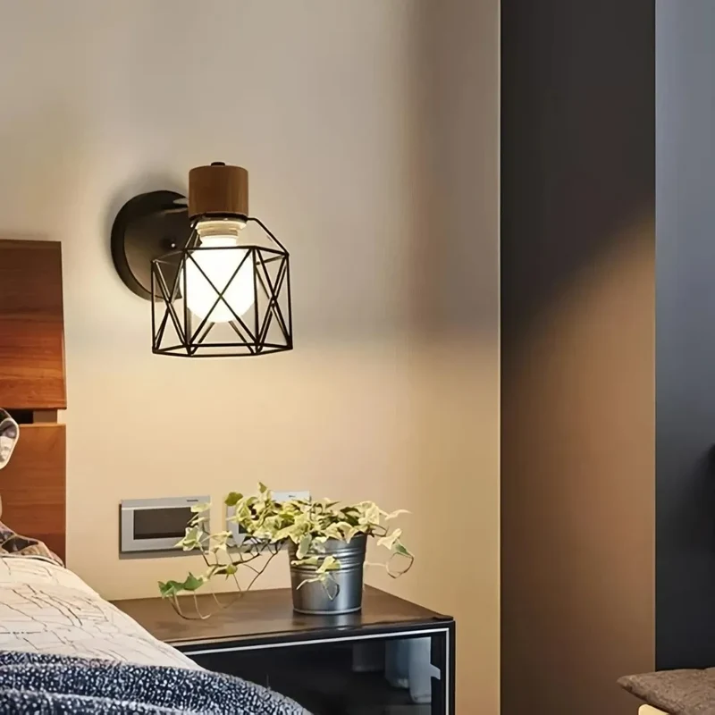 Moderne dimmbare LED-Wandleuchte aus Metall für Schlafzimmer