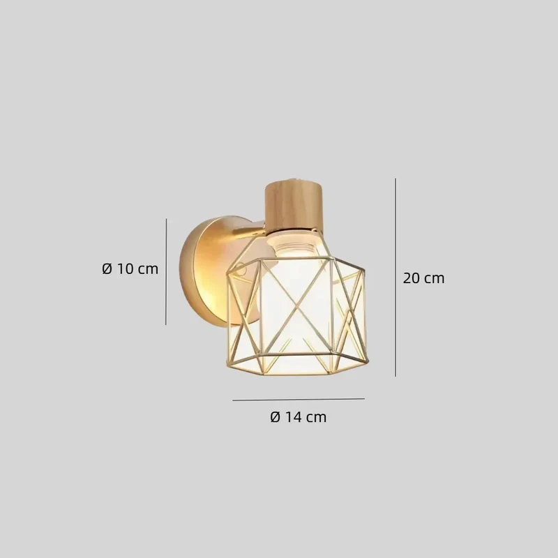 Moderne dimmbare LED-Wandleuchte aus Metall für Schlafzimmer